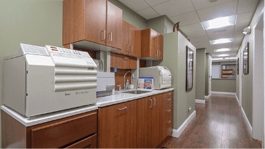 Sterilization area in West Orange dental office