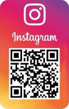 Instagram logo with Q R code